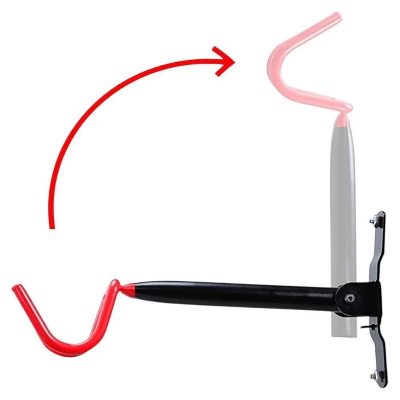 Soporte Bicicleta Pared Plegable Doble Gancho-3