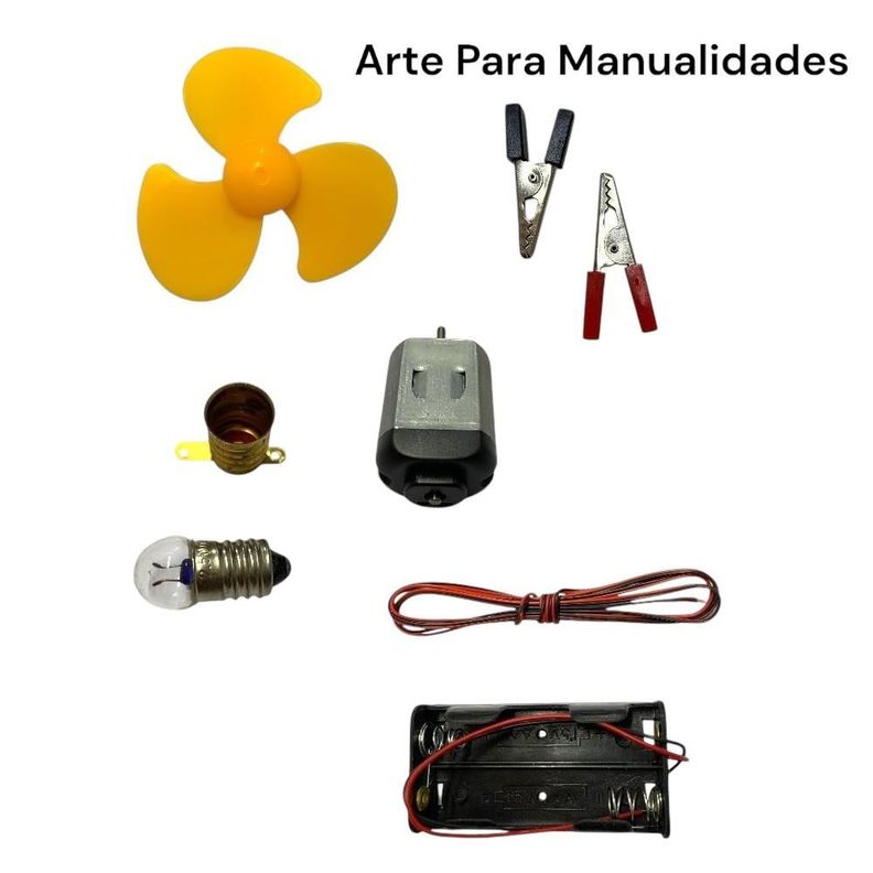Circuito Electrico Escolar 9 Pcs Manualidades Aprendizaje -0