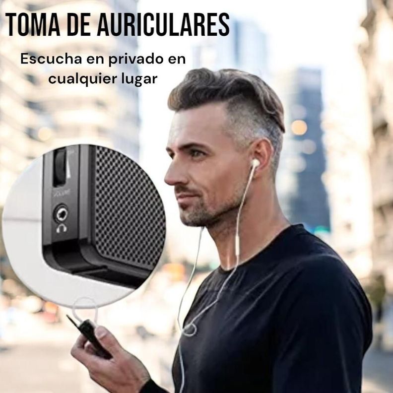 Mini Radio Portatil De Bolsillo AM/FM A Pilas -6