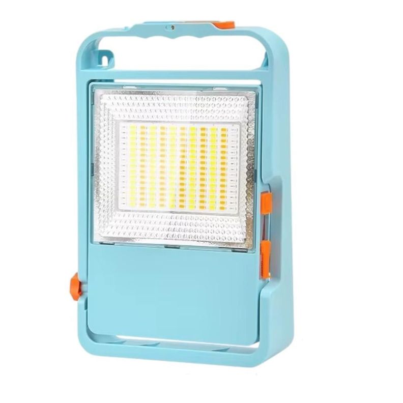 Lampara Reflector Con Panel Solar + Control -0