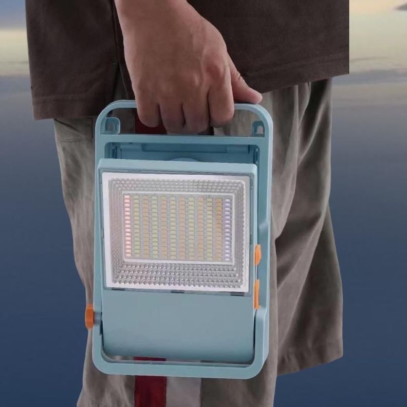 Lampara Reflector Con Panel Solar + Control -7