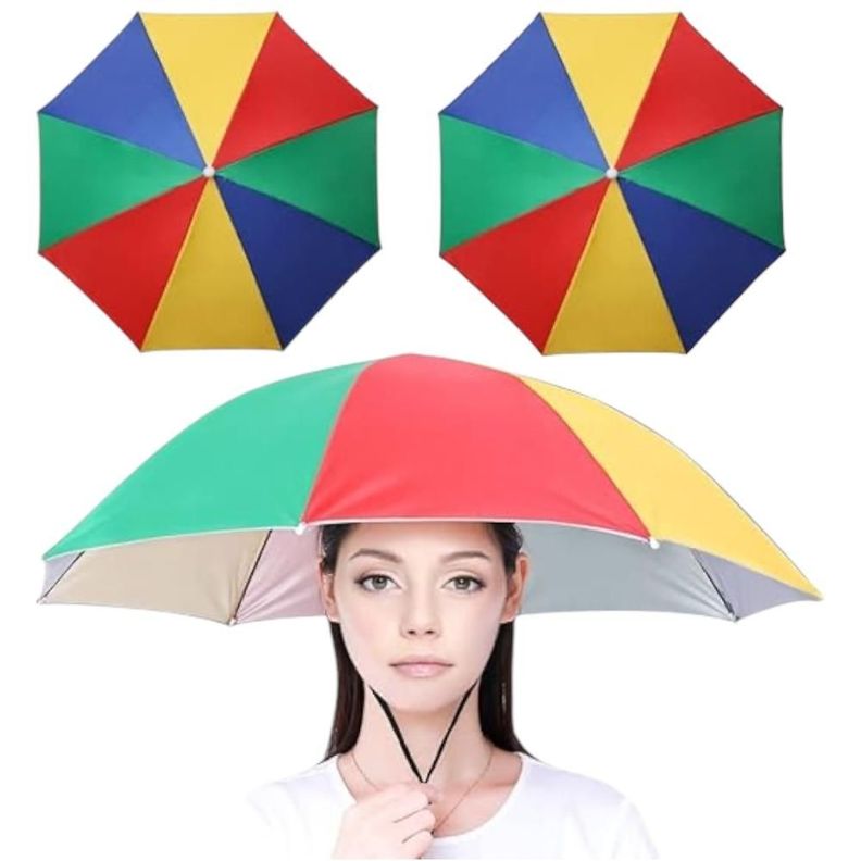Sombrero Sombrilla Plegable X2 Uv Aire Libre -0