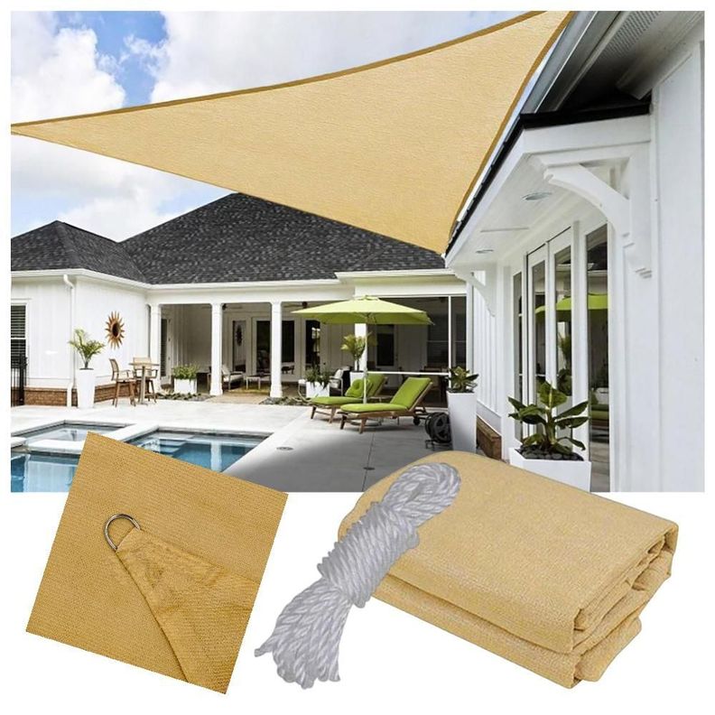 Toldo Vela Sombra Triangular 5x5x5m Filtro Uv-1