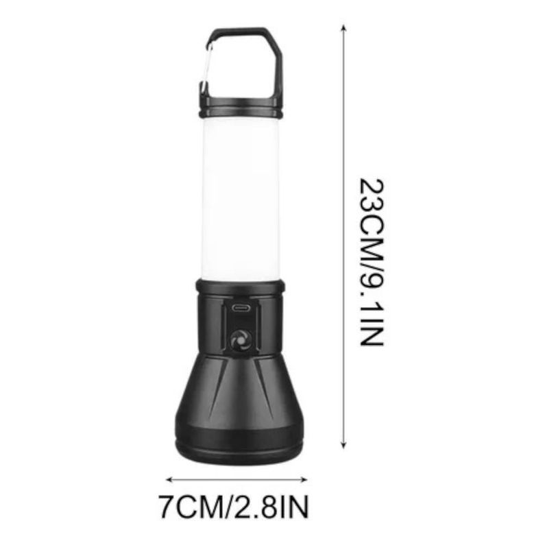 Linterna Led 1w Táctica Lámpara Recargable Usb Gancho-2