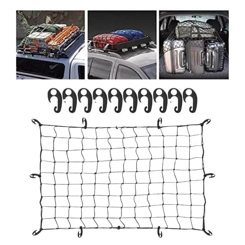  Malla Cubre Pick Up Elastica Cargas Viajes 70x100 Cm-0