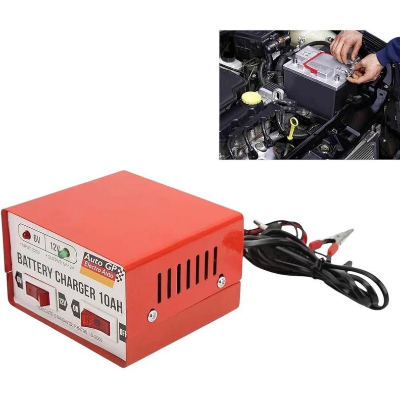 Cargador De Batería Automóvil Inteligente 6V-12V-6