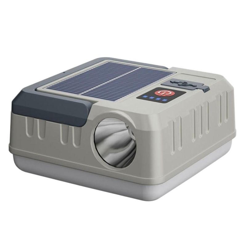 Linterna Led Solar Camping Portátil Recargable -0