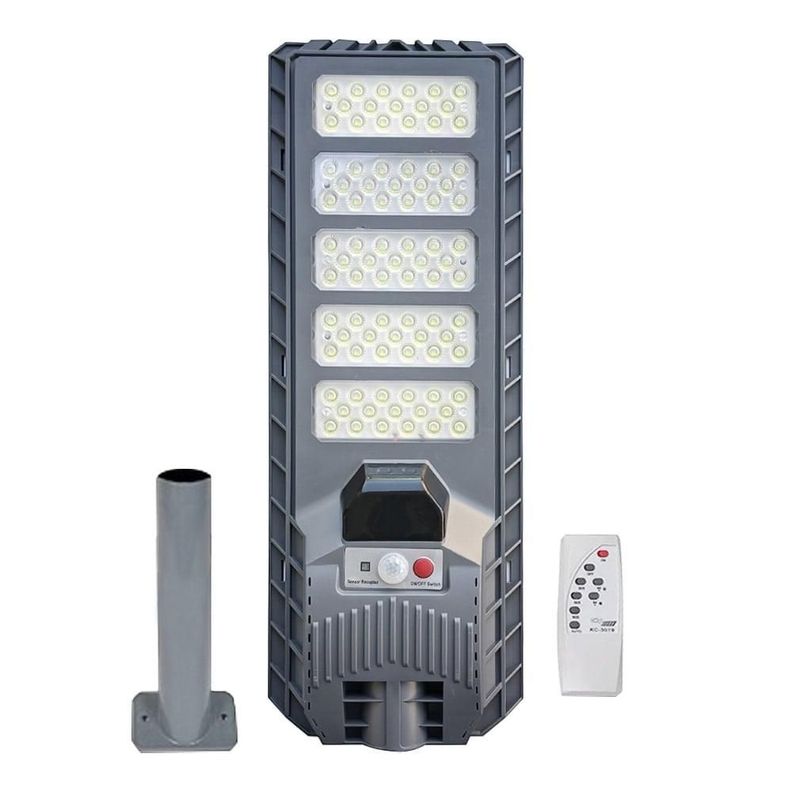 Foco Solar Led Exterior 500w Sensor De Movimiento Ip65 + Control-0