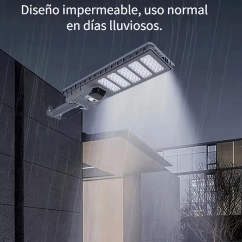 Foco Solar Led Exterior 500w Sensor De Movimiento Ip65 + Control-3