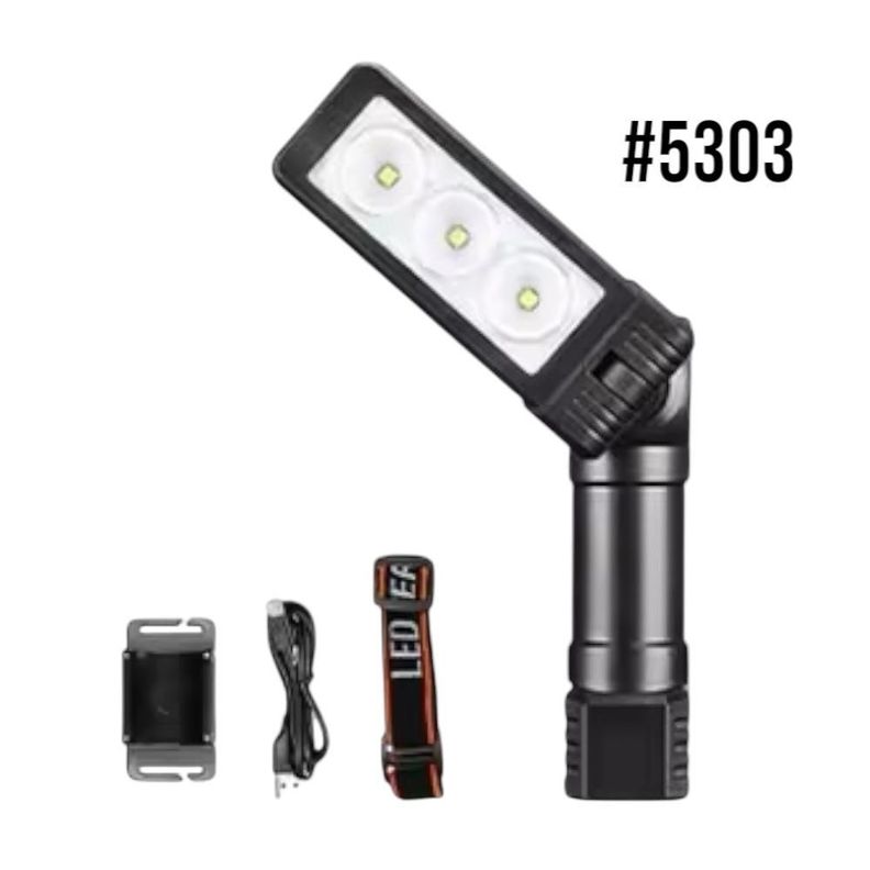 Linterna Led Portátil Recargable Reclinable Magnética 2 En 1 5303-0