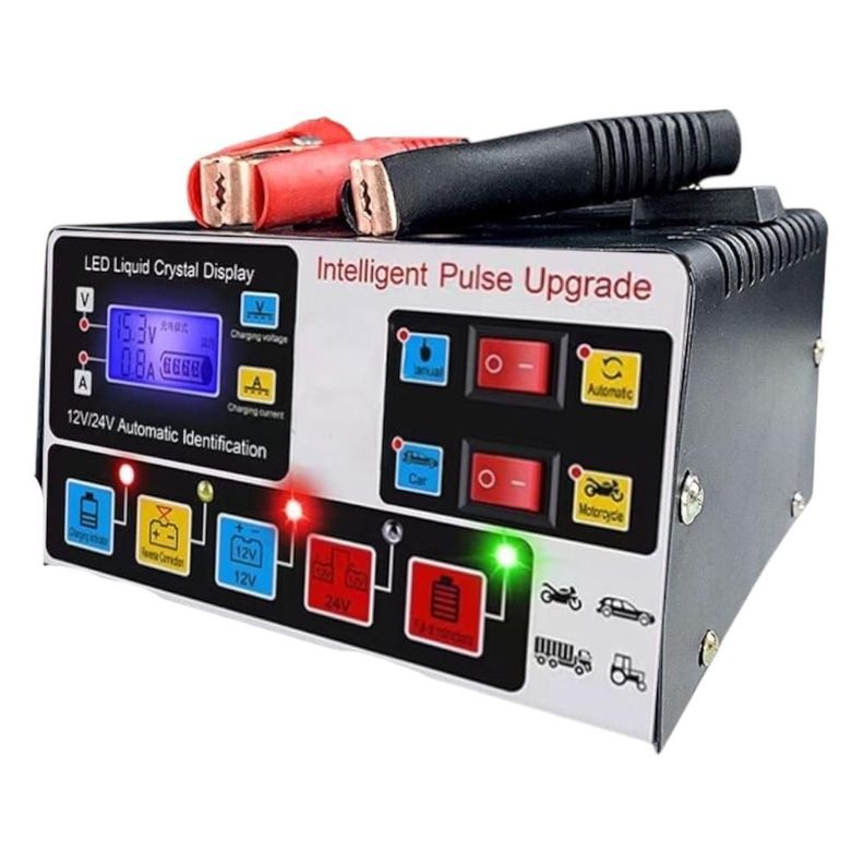 Cargador De Batería Automóvil Inteligente 12V - 24V-0