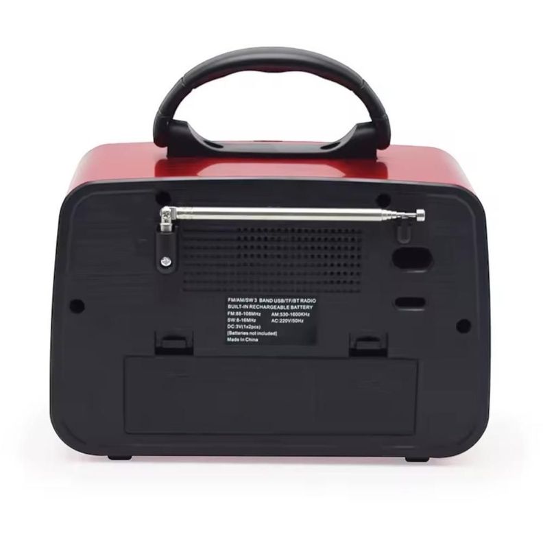 Radio Portátil Linterna Bluetooth Recargable Y A Pilas Retro Vintage-1