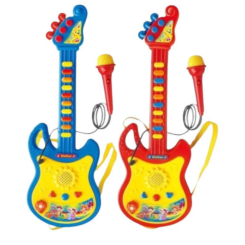 Guitarra Musical Microfono Karaoke Juguete Niños -0