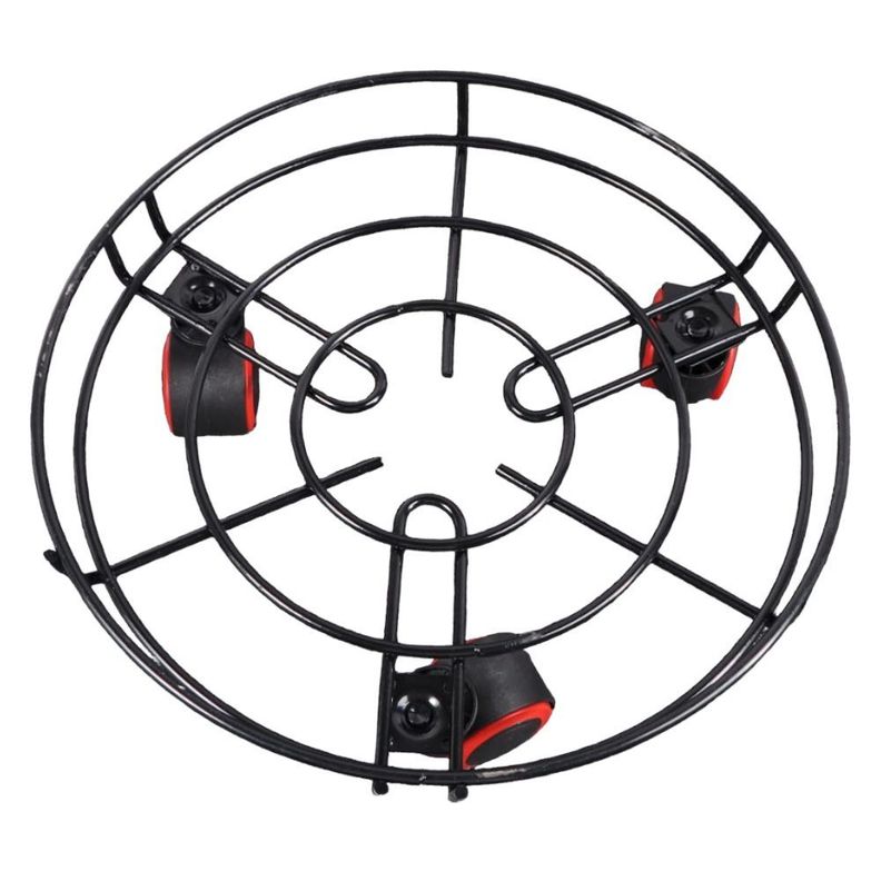 Base Metálica Soporte Multiuso Ruedas 34 Cm