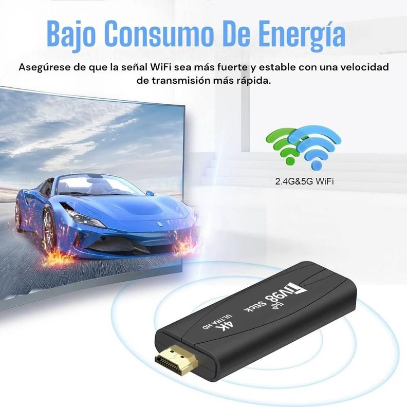 Tv Stick Android HDMI Tv98 Ultra HD 4K Wifi 5G-2