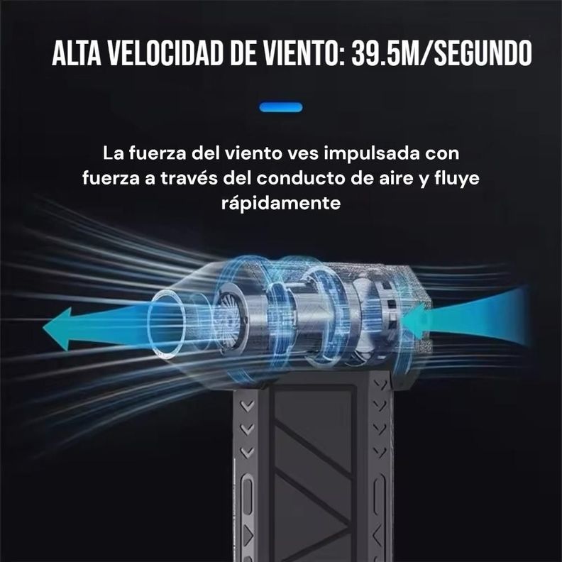 "Soplador Turbo Jet Inalámbrico Para Barberia - Peluqueria Y Todo Uso  -4