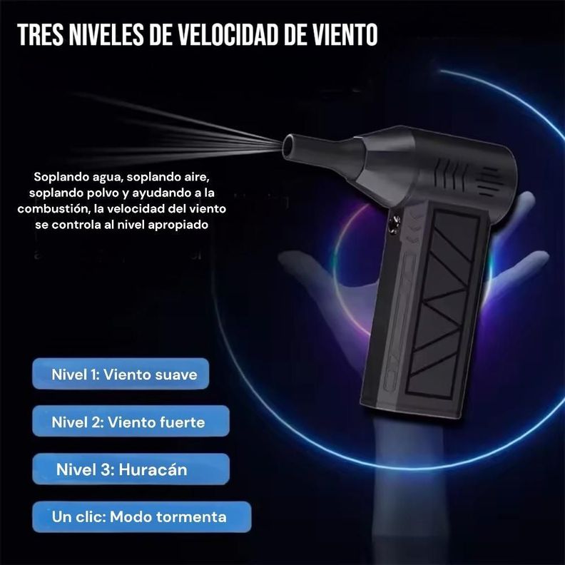 "Soplador Turbo Jet Inalámbrico Para Barberia - Peluqueria Y Todo Uso  -6