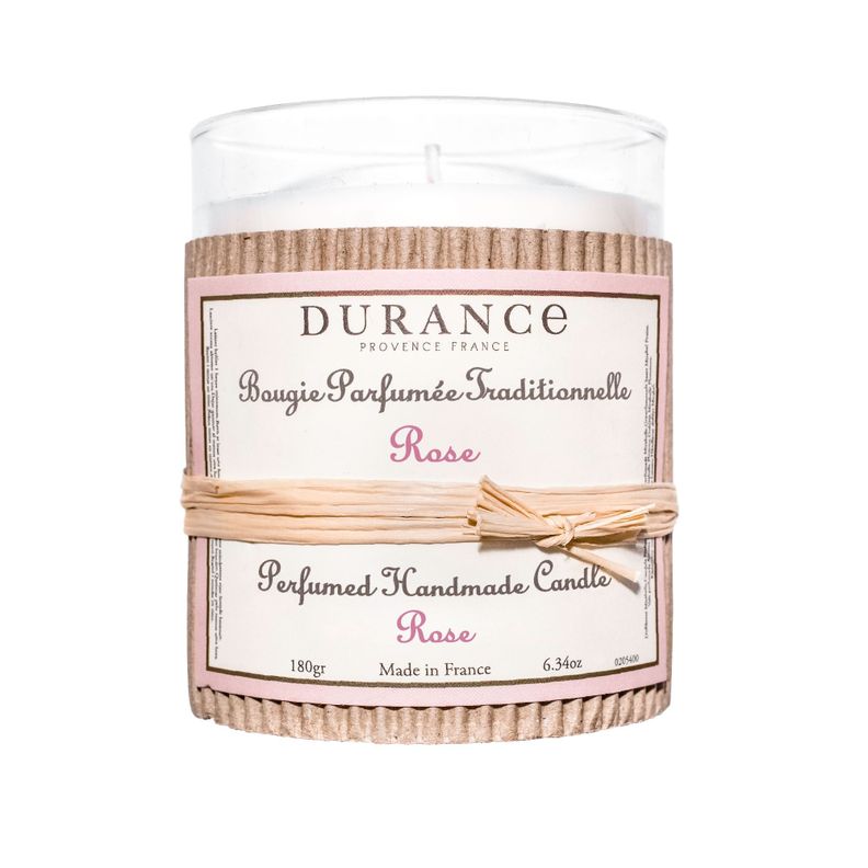 Vela Artesanal Perfumada 180 gr Rosa-0