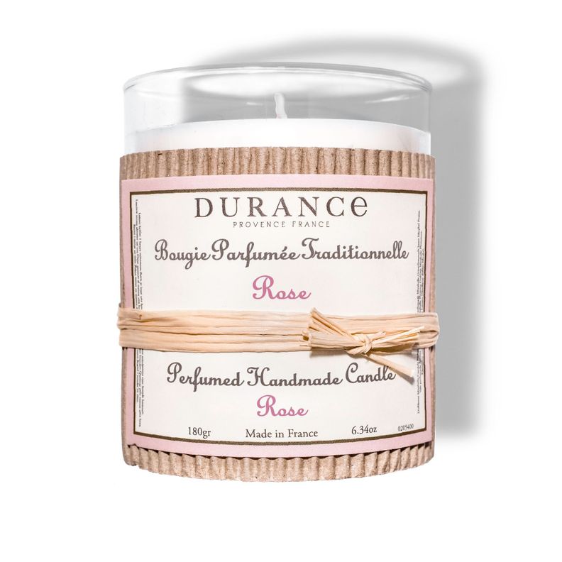 Vela Artesanal Perfumada 180 gr Rosa-1