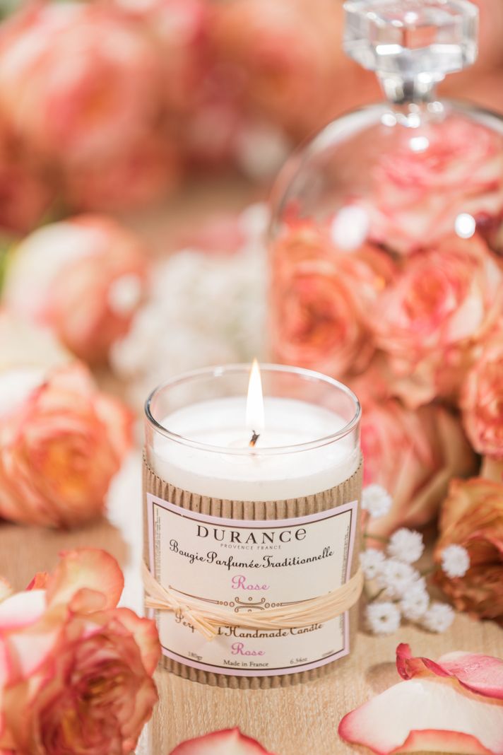 Vela Artesanal Perfumada 180 gr Rosa-2