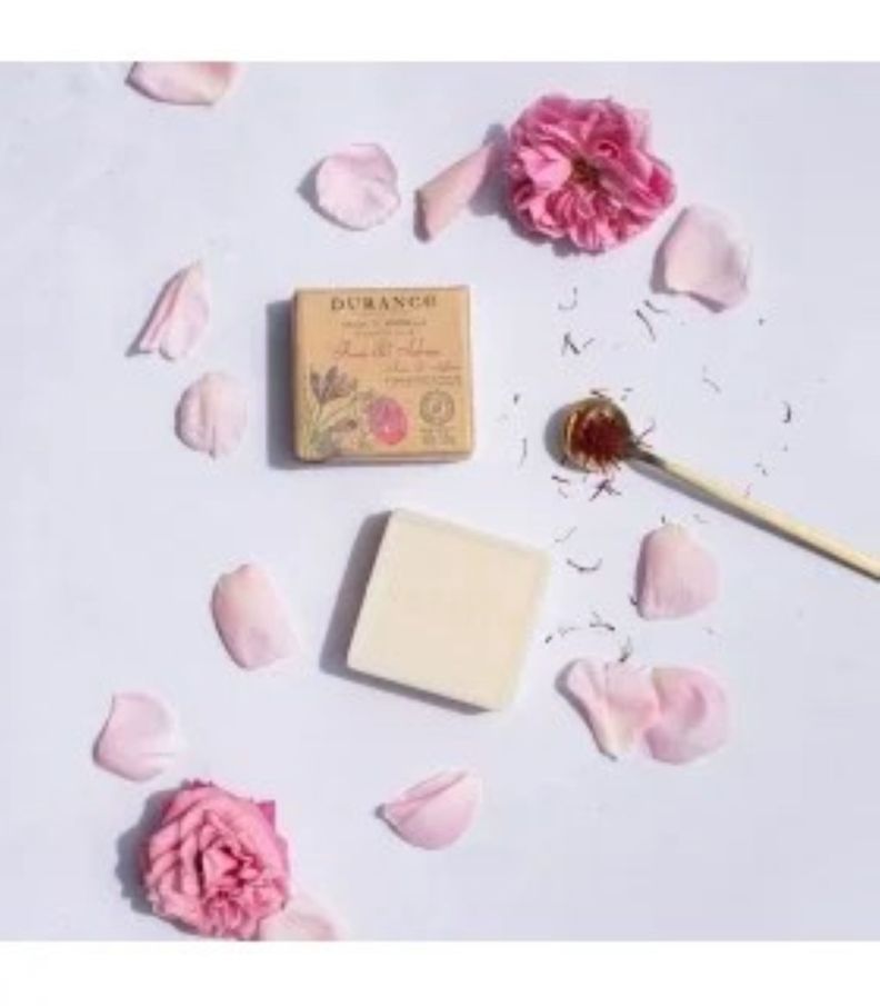 Jabón de Marsella Sólido Rosa y Azafrán 100 g -2