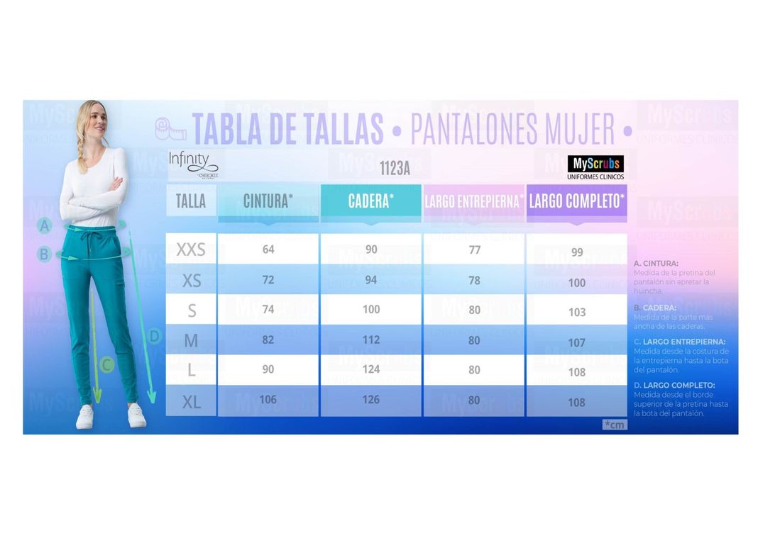 Uniforme Clínico Pantalón Infinity de Mujer-3