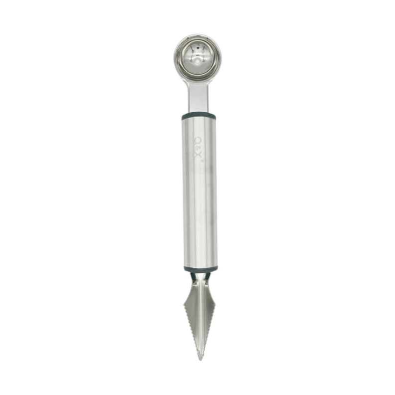 TXM29-113 Cuchara y cuchillo para frutas con mango ovalado 20.6X3CM-1