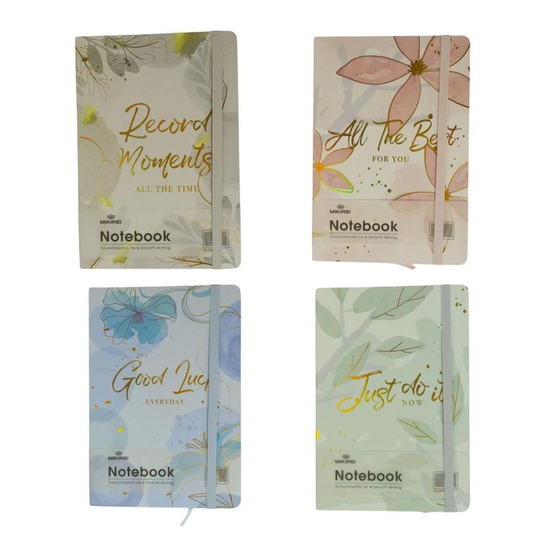 Cuaderno con flores chico 10.5 x 7.5 cm-0