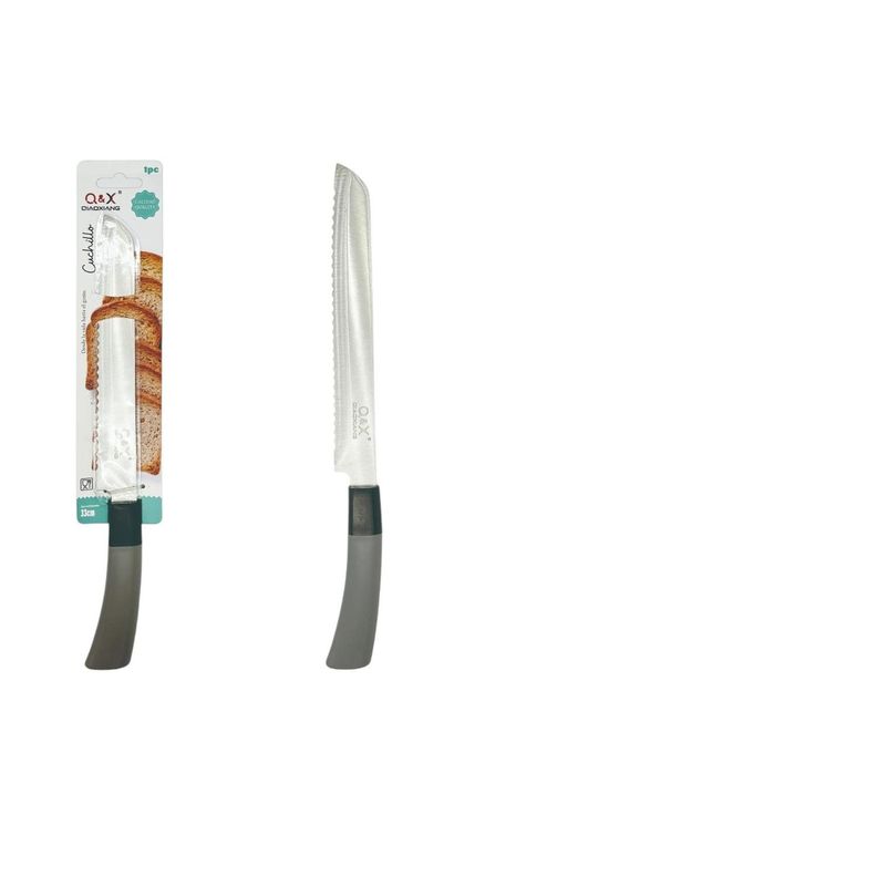 Cuchillo de pan ergonómico con mango curvado (20.3 cm)-0