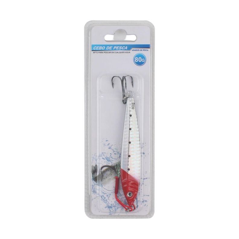 (Juguete artificial) Plomo de pesca 1010-80G con triple gancho-0