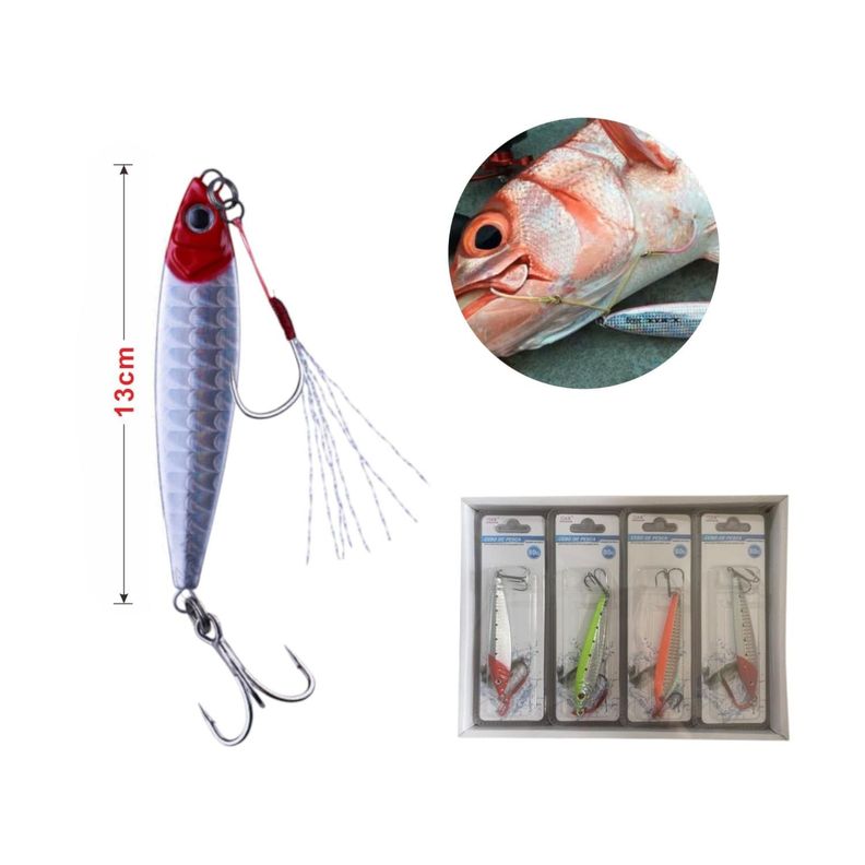(Juguete artificial) Plomo de pesca 1010-80G con triple gancho-1