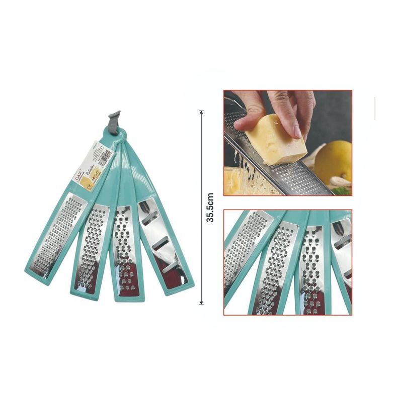 Juego de 4 Ralladores Plásticos Versátiles para Cocina-1