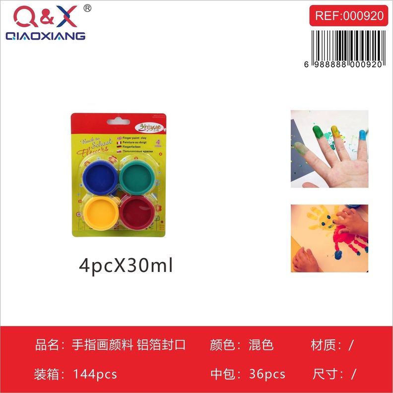 Tempera Para Dedos De 4 Colores-0