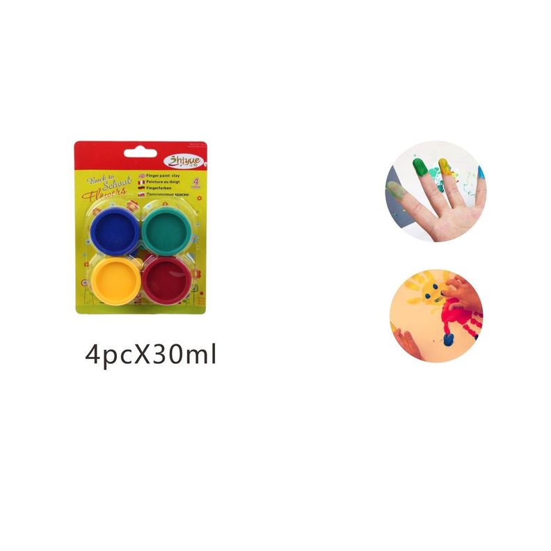 Tempera Para Dedos De 4 Colores-2