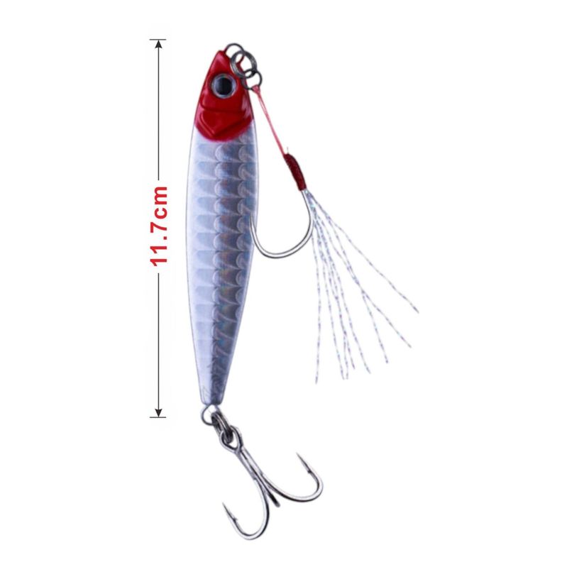 (Falso Cebo) Pez De Plomo 1010-60G Con Anzuelo De Tres Garras-0