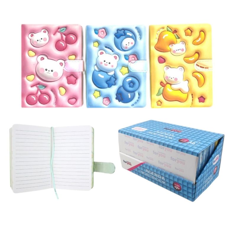 Cuaderno con diseño de frutas-0