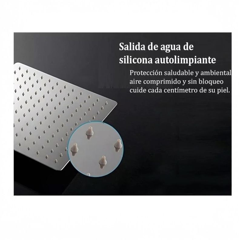 Plato de Ducha Cuadrado N8 En Acero Inoxidable - Alday-3