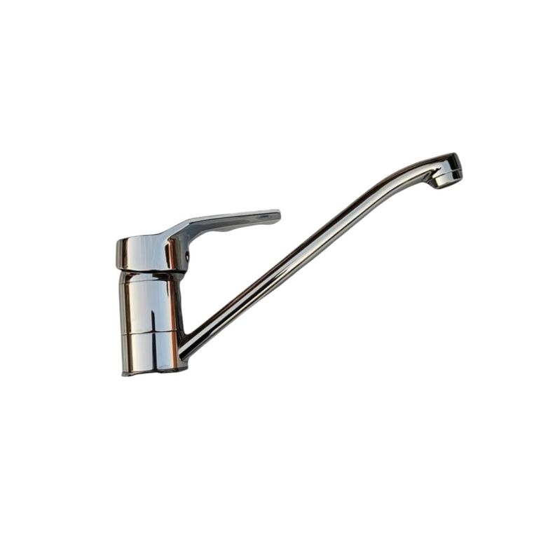Grifo Monomando Cuello Largo para Baño Ares en Acero Inoxidable-0