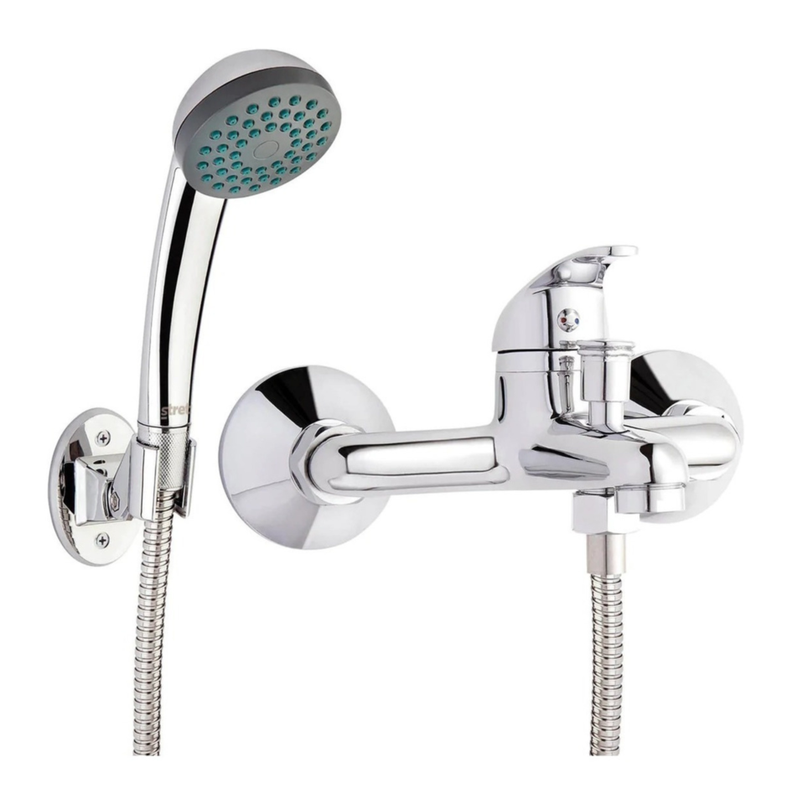Llave Monomando Para Tina/Ducha Dakota En Acero Inoxidable-0