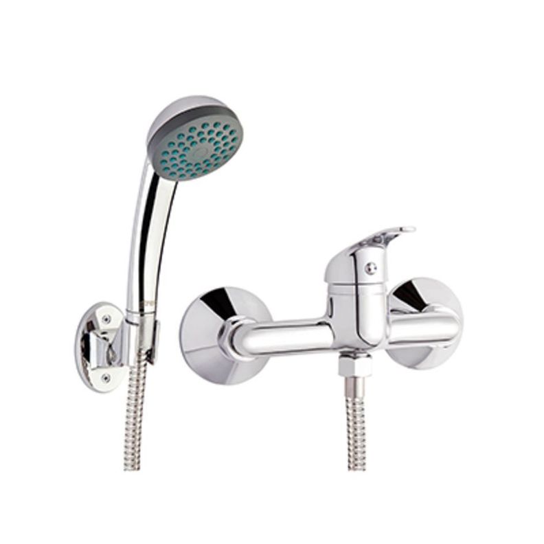 Llave Monomando Para Ducha Colomba En Acero Inoxidable-0