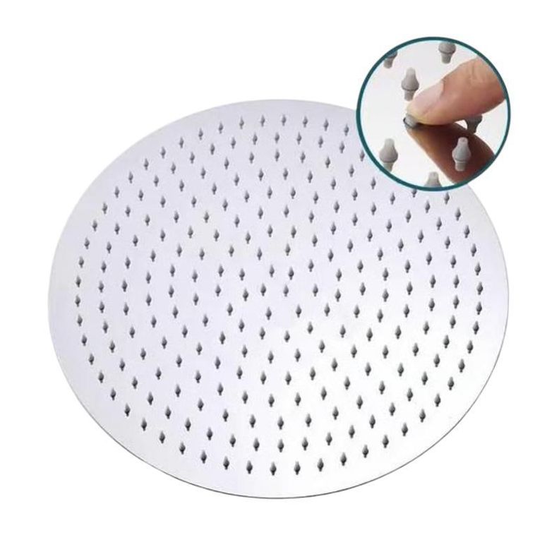 Kit Brazo De Ducha 30Cm + Plato Redondo N8 en Acero Inoxidable-2