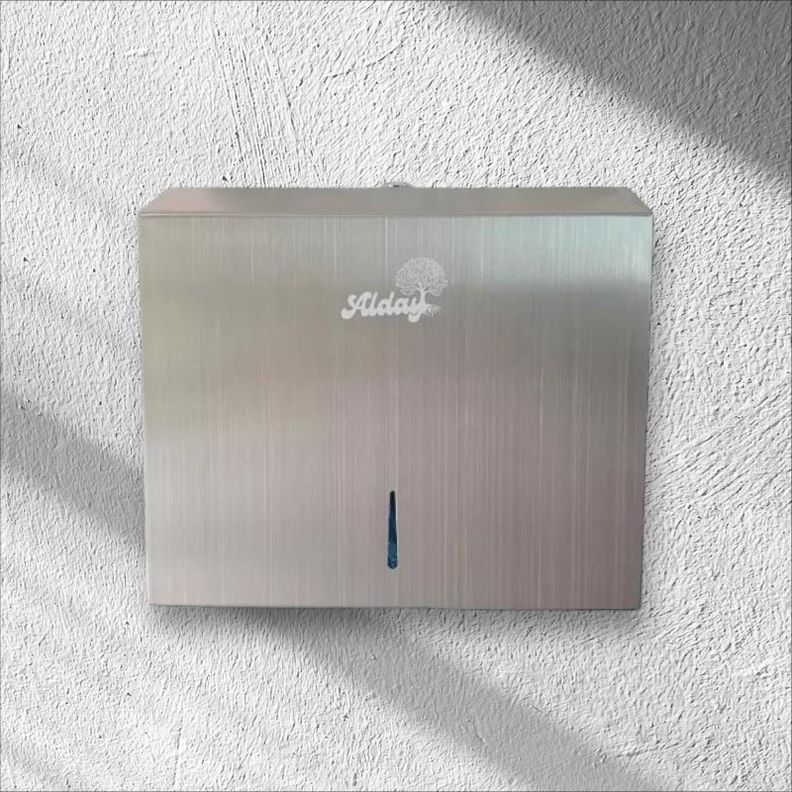 Dispensador de Toallas Interfoliadas en Acero Inoxidable-0