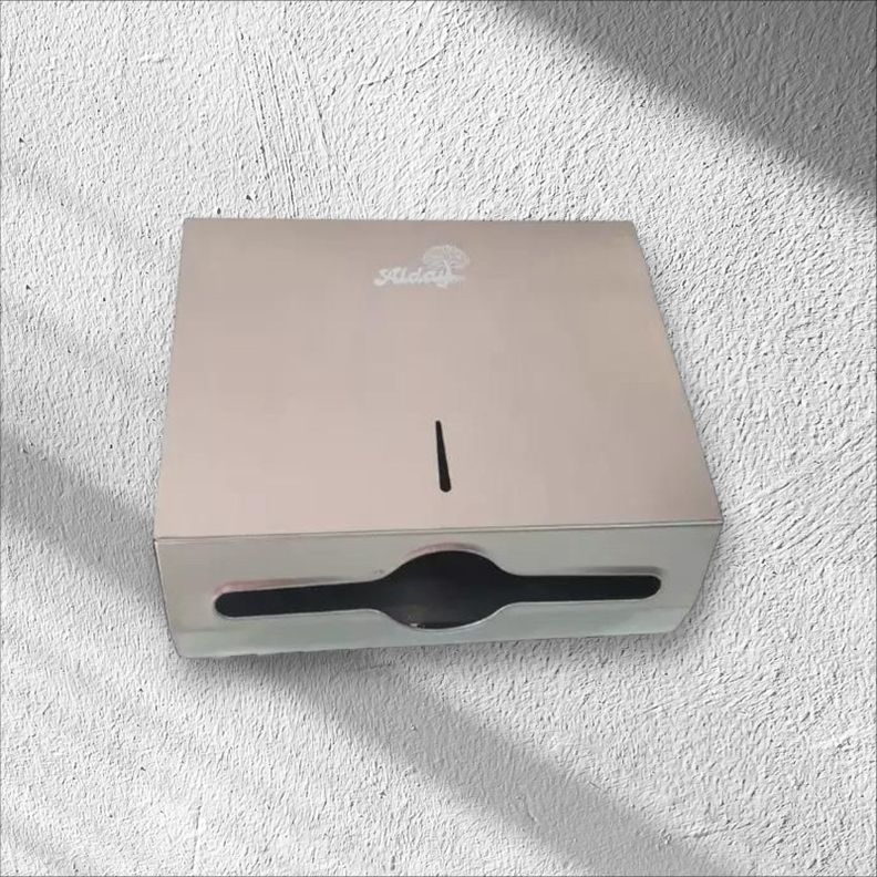 Dispensador de Toallas Interfoliadas en Acero Inoxidable-1