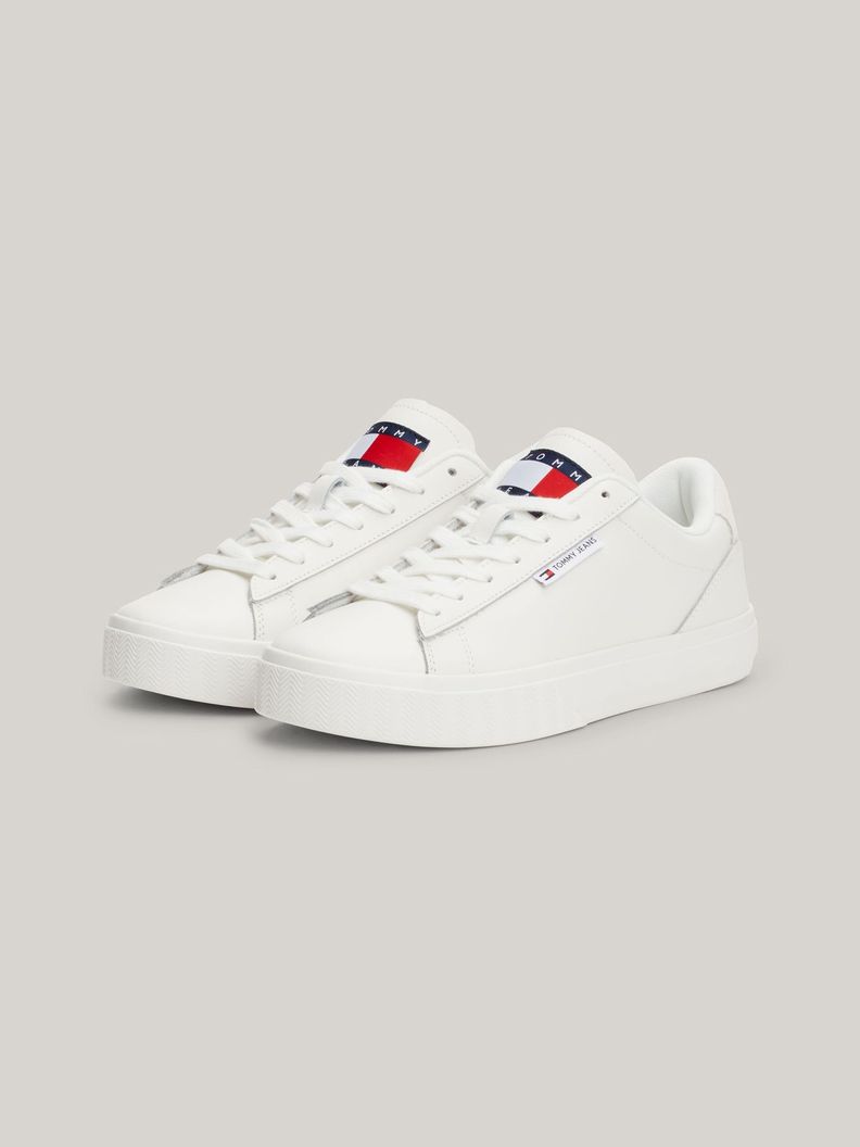 Zapatillas Essential - Cuero Logo Blanco Tommy Hilfiger-0