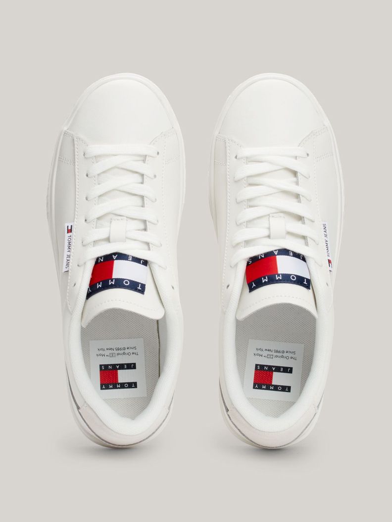 Zapatillas Essential - Cuero Logo Blanco Tommy Hilfiger-2