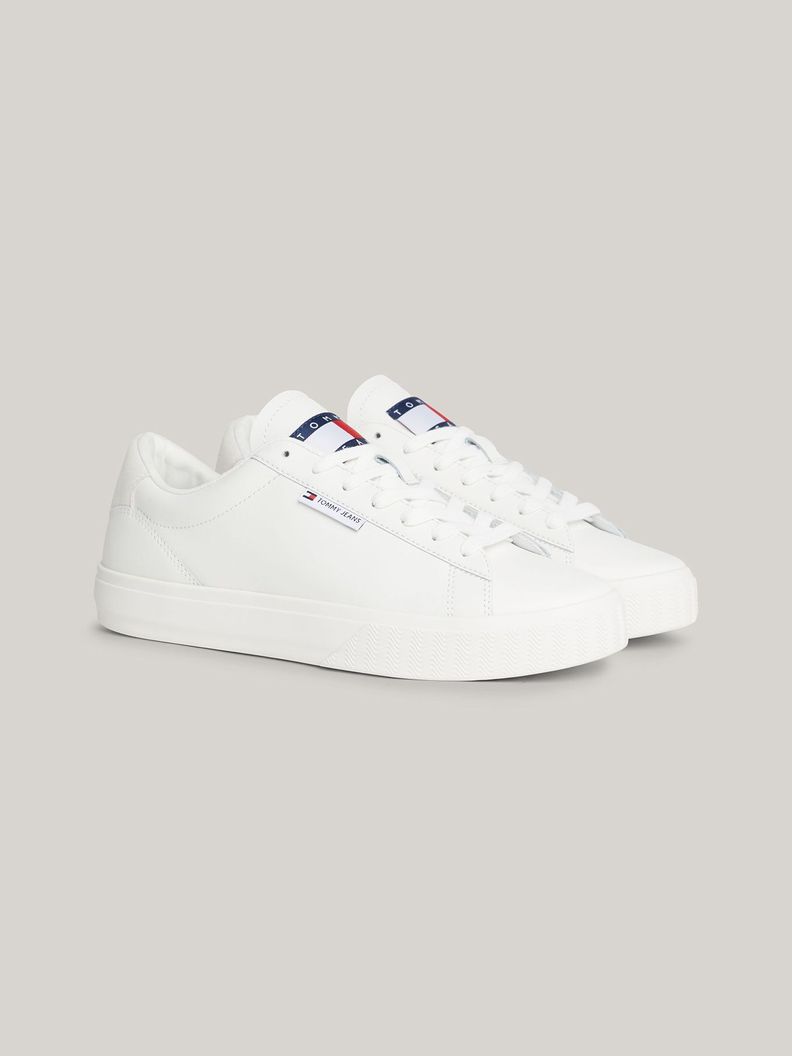 Zapatillas Essential - Cuero Logo Blanco Tommy Hilfiger-4