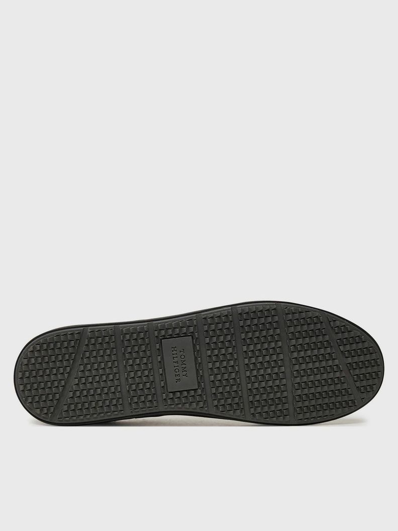 Zapatillas Core Stripe De Cuero Negro Tommy Hilfiger-3