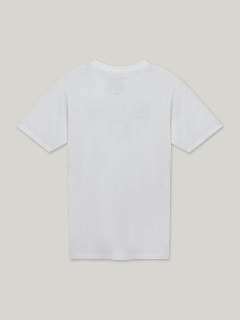 Polera De Niño Script Con Logo Blanco Tommy Hilfiger-1