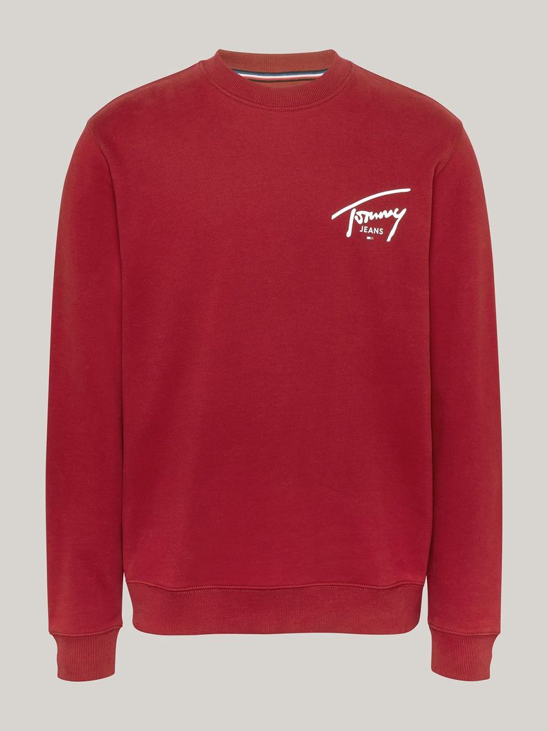Polerón Con Logo Signature Rojo Tommy Jeans-4
