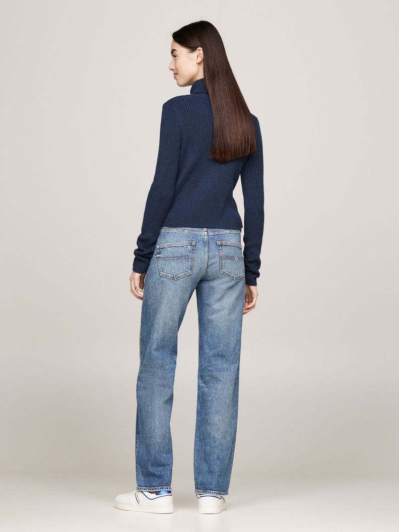 Sweater De Cuello Alto Slim Fit Azul Tommy Hilfiger-2
